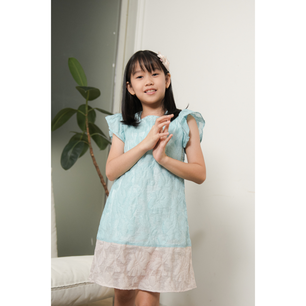 Holy Peony Daphnee Dress Lengan Pendek Anak Perempuan