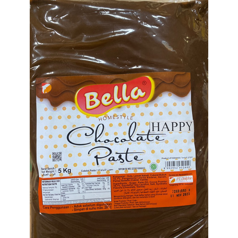 

PASTA COKLAT / CHOCOLATE PASTE BELLA 500 GR