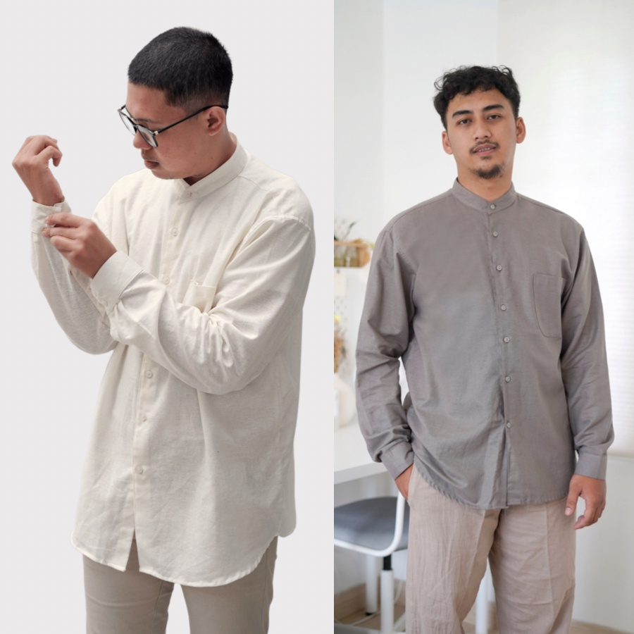 KOKO LINEN DEWASA/ KEMEJA KOKO LENGAN PANJANG/ KEMEJA LINEN PRIA