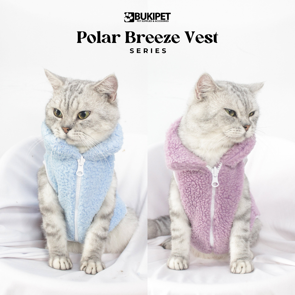 baju kucing anjing kelinci monyet lucu murah aksesoris hewan kecil - BUKIPET HOODIE POLAR BREEZE