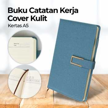 

Buku Catatan Kerja Kantor A5 Agenda Catatan Kerja Meeting Planner NoteBook Notepad Diary Binder Cover Kulit