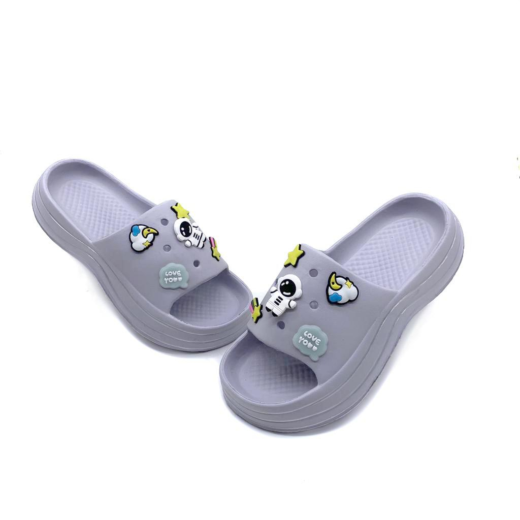 Sandal Fuji Sandal Selop Wanita Dewasa Wedges Tebal Bahan EVA Kekinian Terbaru Size.36-40