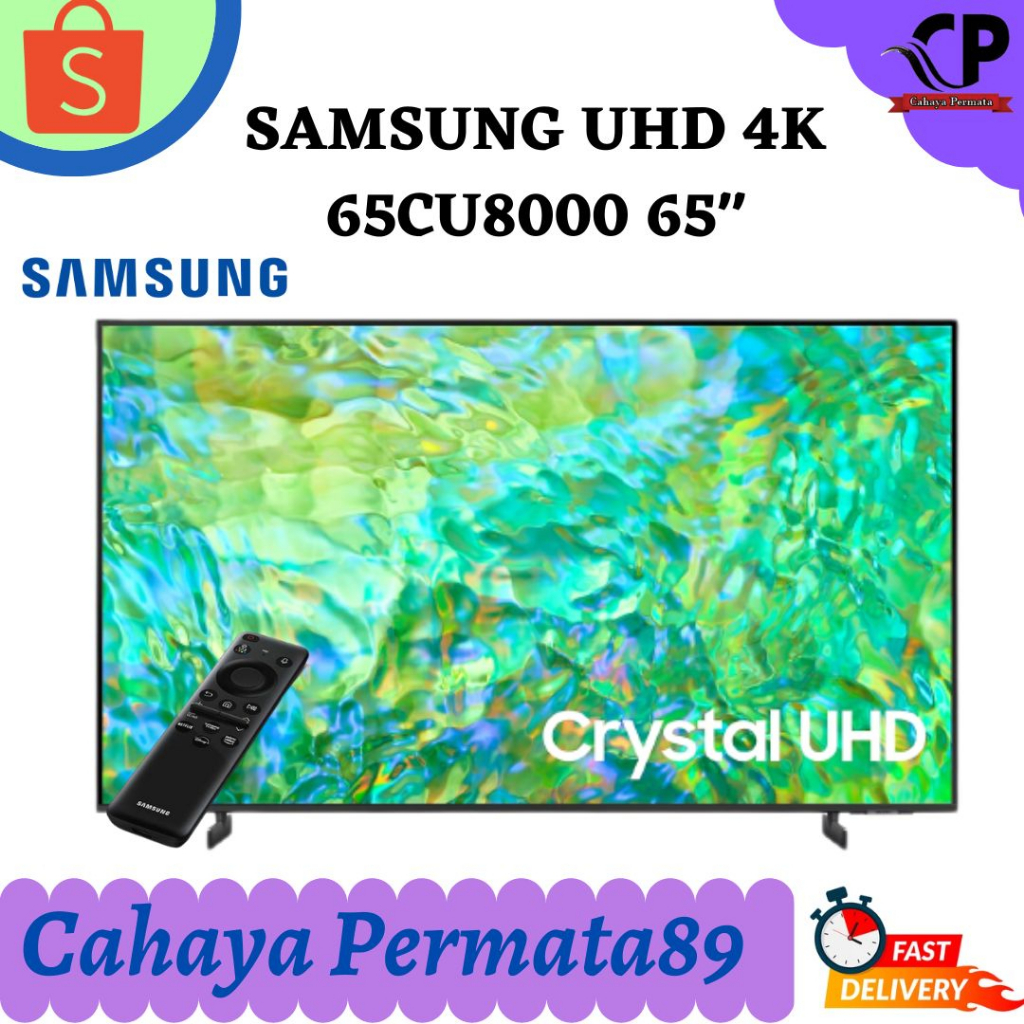 SAMSUNG 65CU8000 - Smart TV 65 Inch Crystal UHD UA65CU8000K - 65BU8000