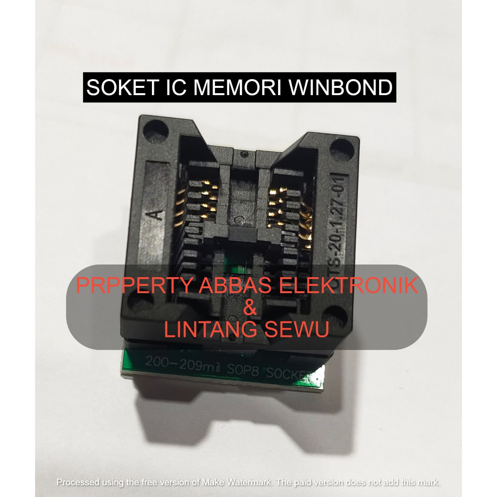 ADAPTER SOCKET CONVERTER SOP8 TO DIP8  FOR SOP8 WIDE 200MIL SOKET ADAPTER IC MEMORI WINBOND