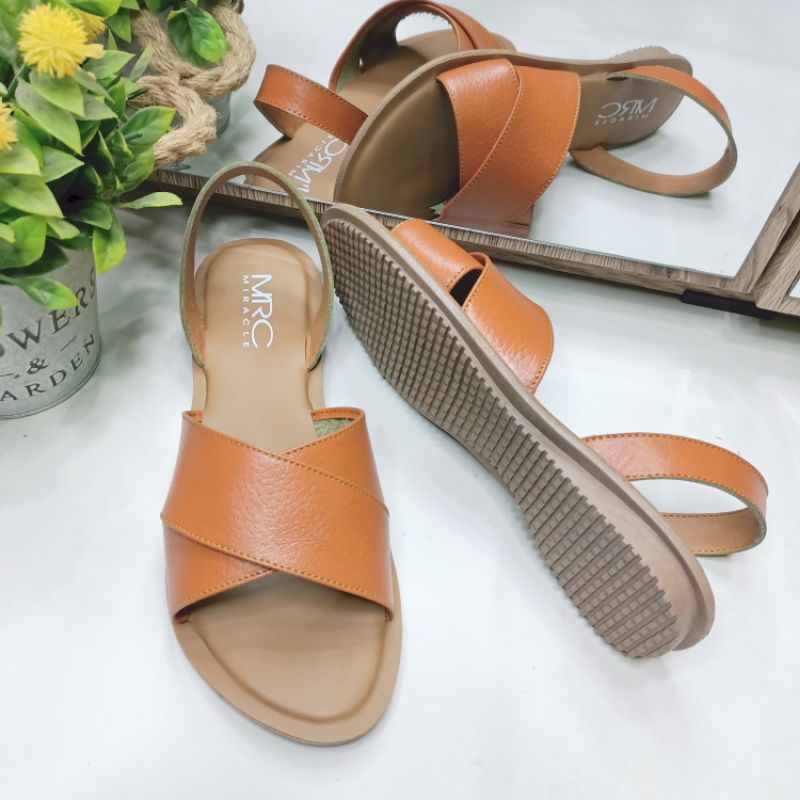 Sandal kulit wanita/Sandal kulit garut/Sandal papirut garut