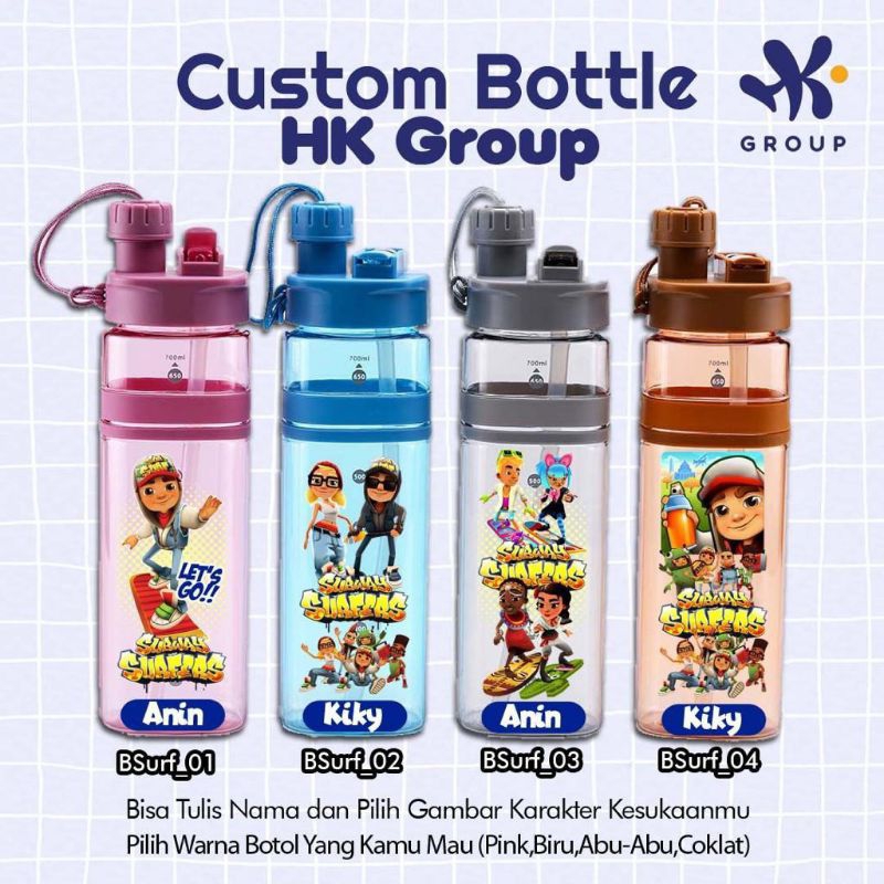 BOTOL MINUM 2IN1_Motif SubwaySurf