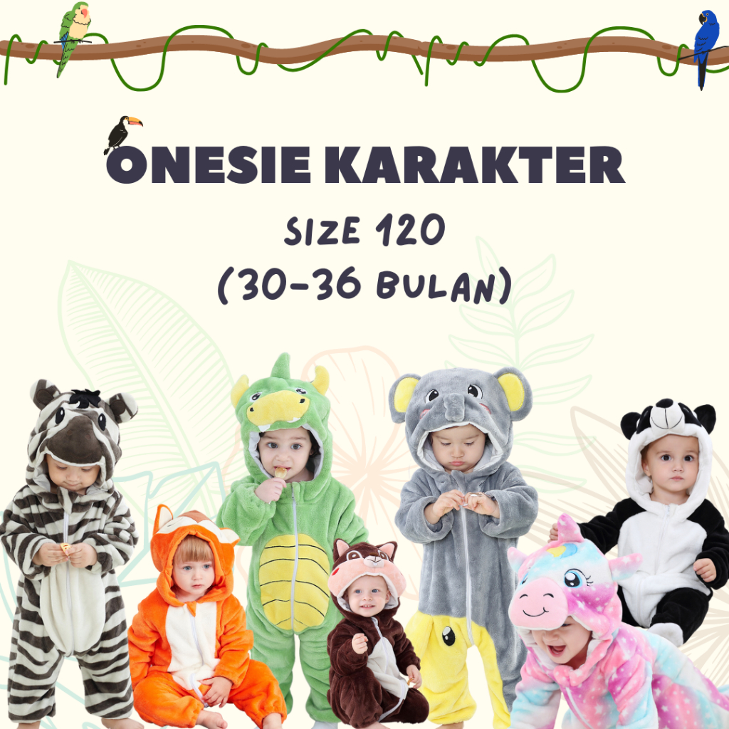 BABYPOTATO (30-36bulan) Onesie Karakter Kostum Anak Bayi Lucu Size 120