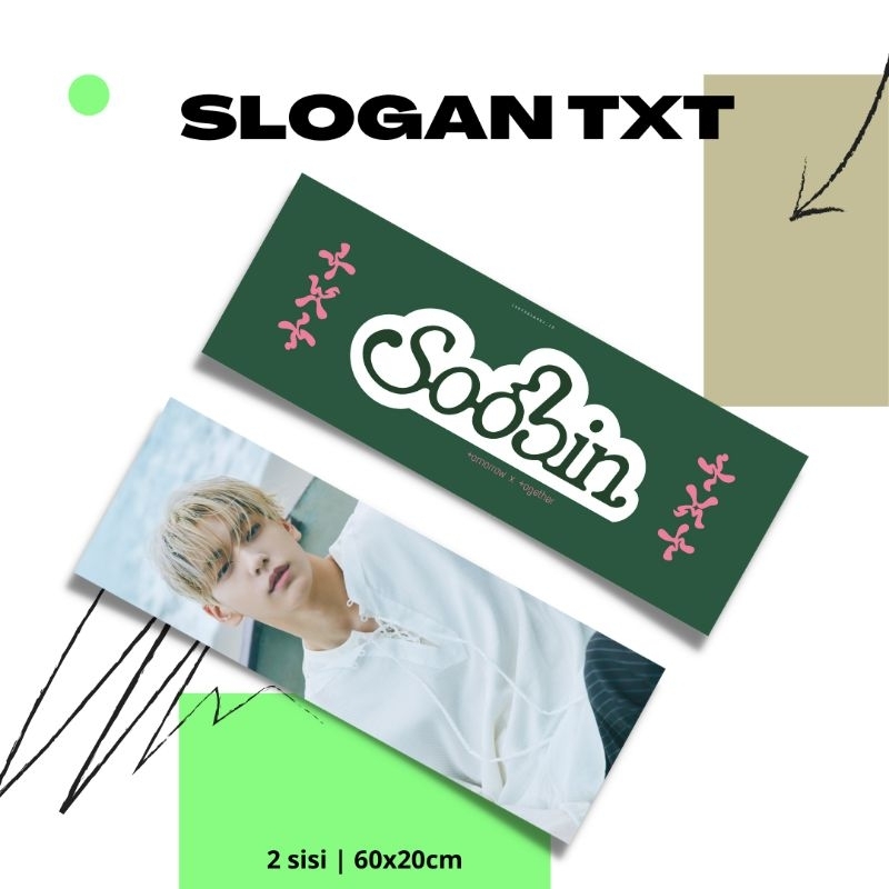 Slogan Banner TXT | Cheering Kit Kpop | BISA CUSTOM