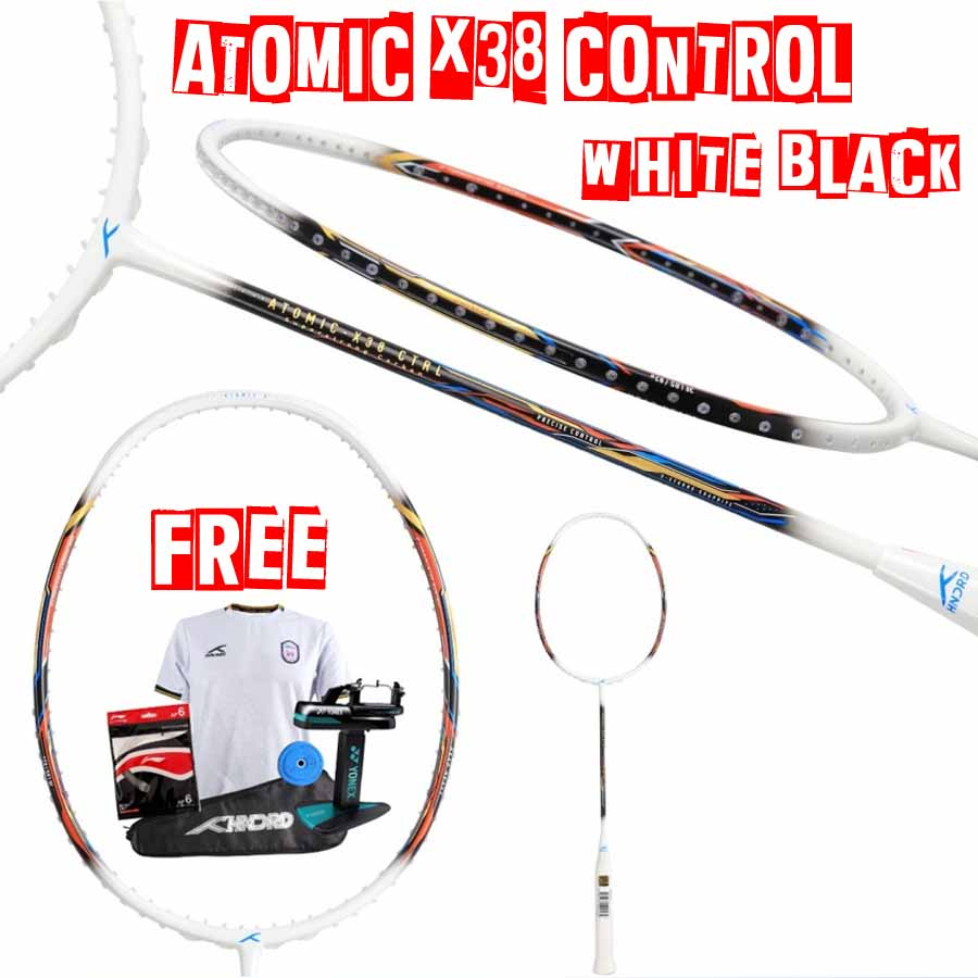 Raket Badminton Hundred Atomic X 38 Control Original