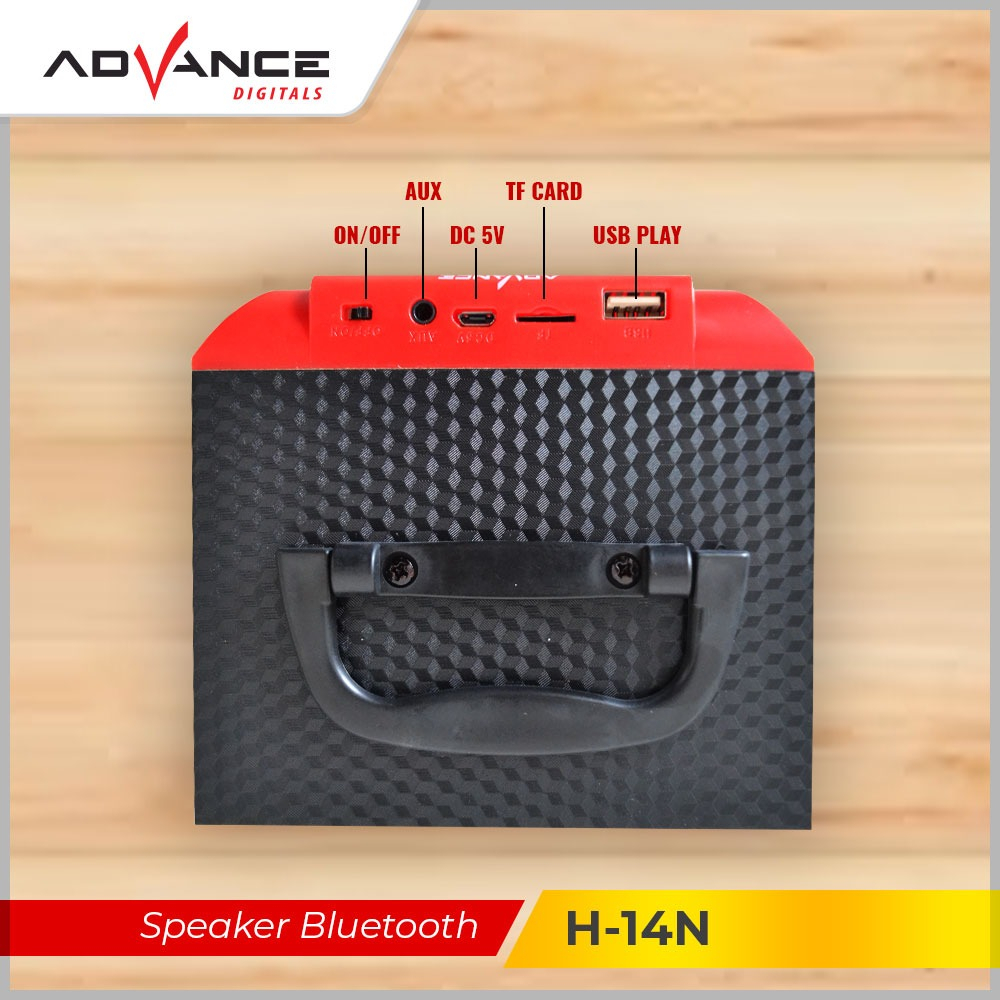 Speaker Advance H14N Speaker Portable Extra Bass Bergaransi 1 Tahun