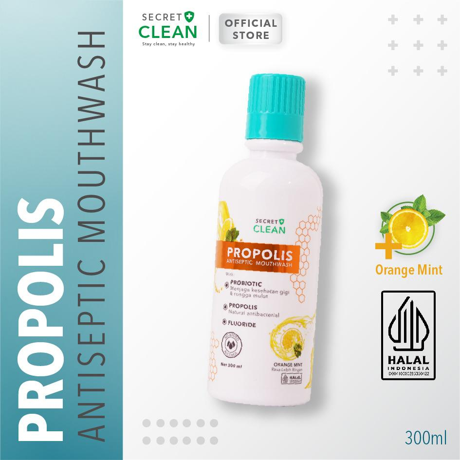 [JUMBO] SECRET CLEAN Propolis Antiseptic Mouthwash Obat Kumur - 500ml
