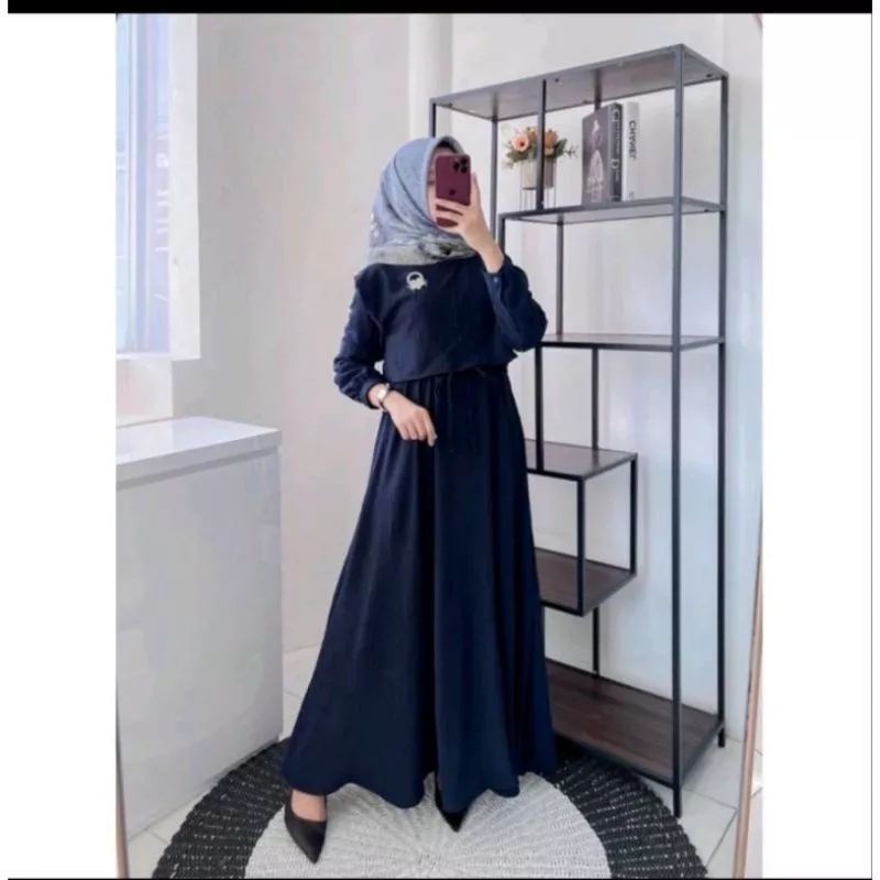 Gamis zafina cringkle airflow jumbo