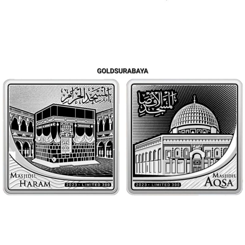 Perak Batangan Isilver Isra Mikraj 2oz Silver not antam srh nadir pamp