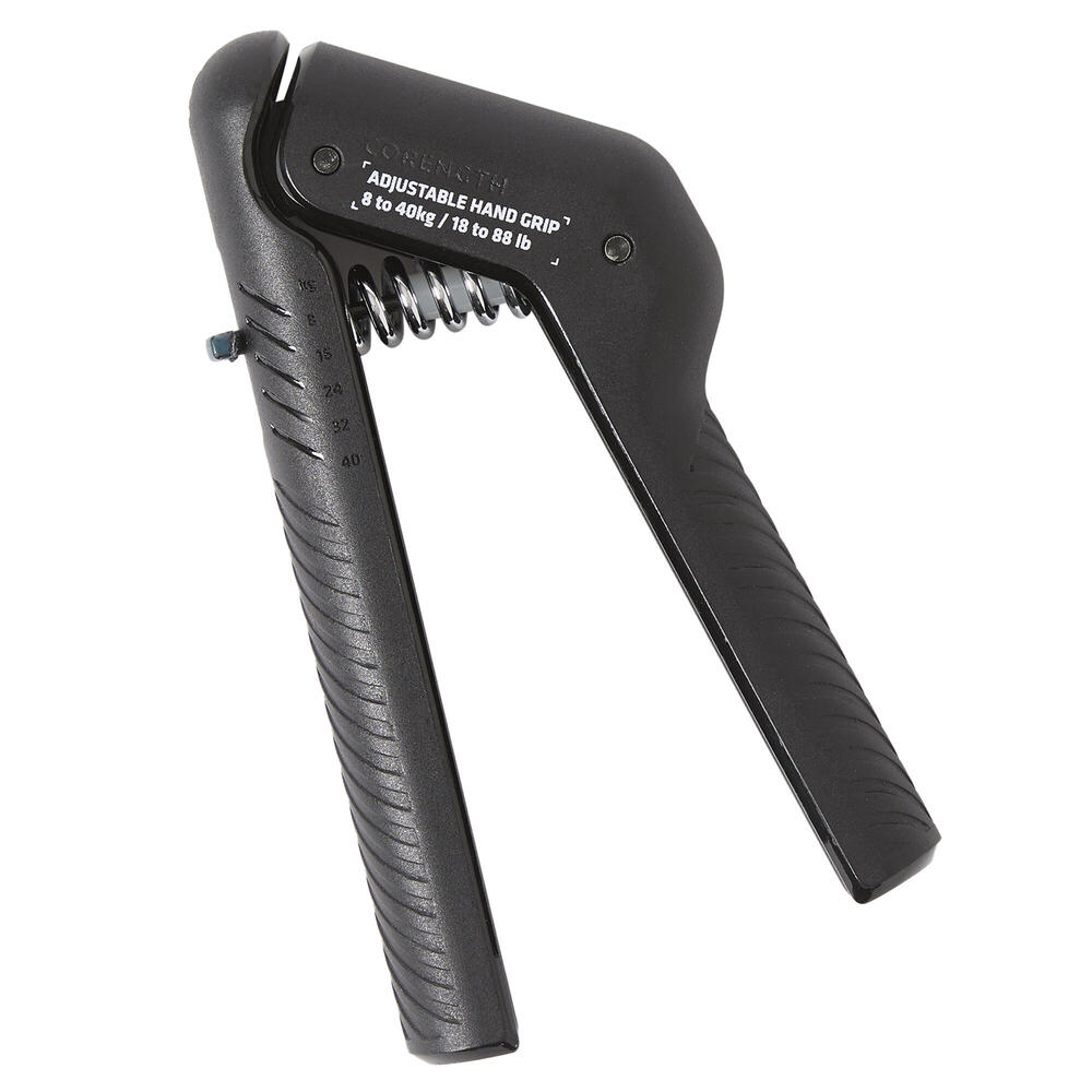 Decathlon CORENGTH Handgrip Adjustable 8 - 40 kg Hitam - 8517609