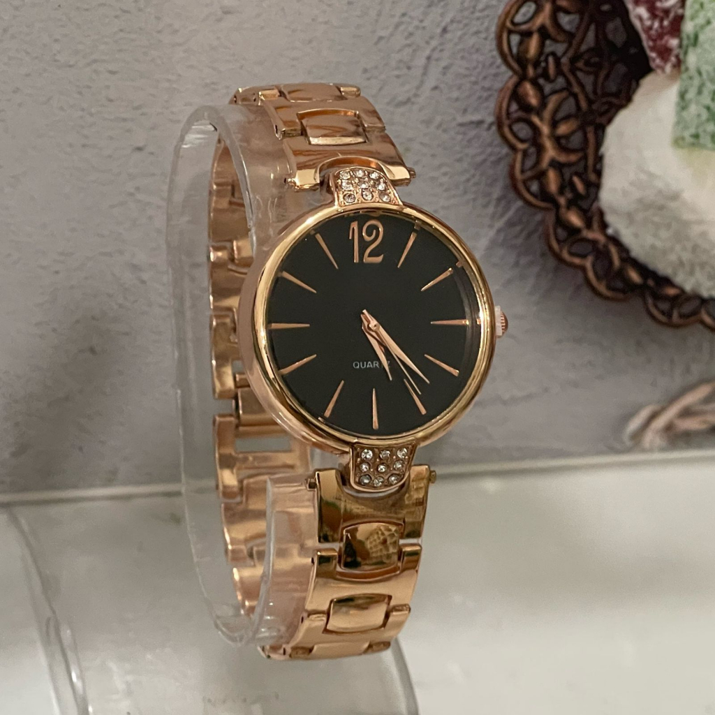 (SS) COD  Jam Tangan Analog Wanita Elegan Strap Rantai BL-12