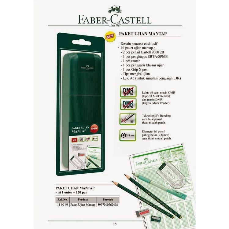 

PAKET UJIAN MANTAP FABER CASTELL