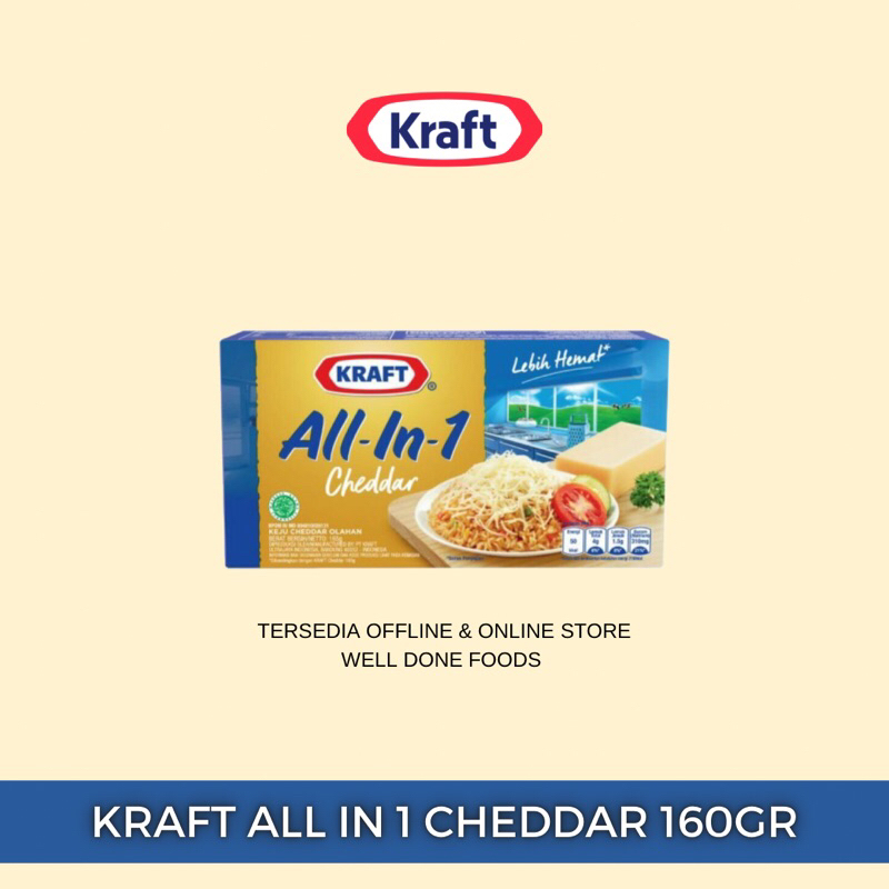 

Kraft All In One Cheddar 160gr