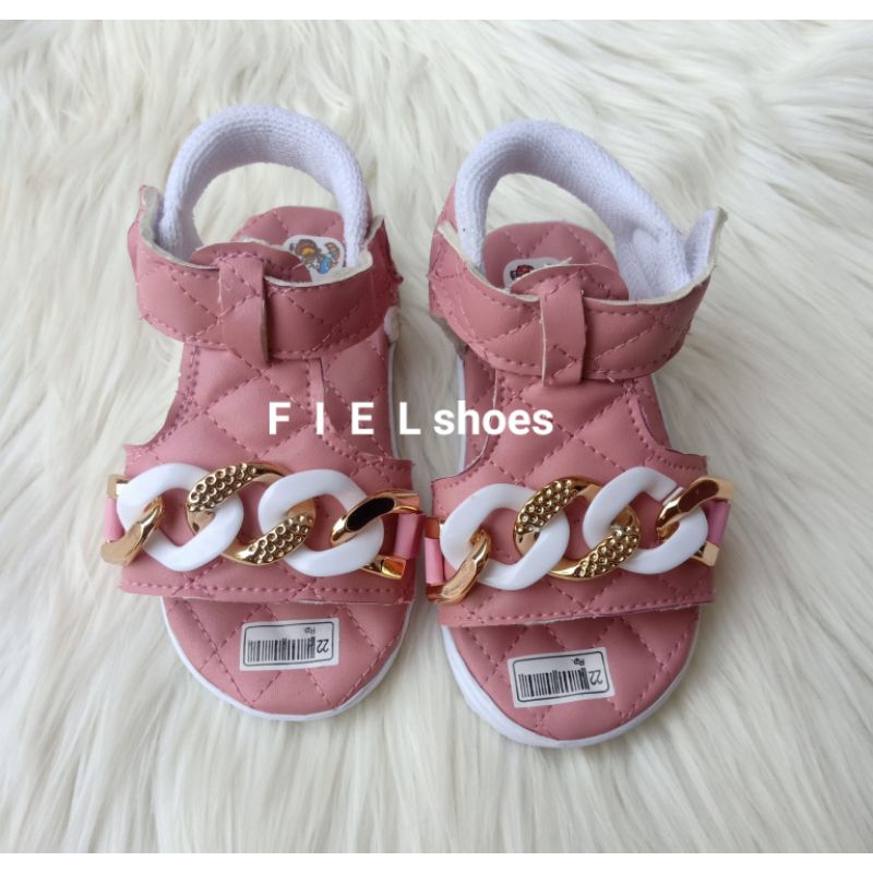 FIEL shoes - sandal anak perempuan terbaru 2023 motif rantai / sandal sepatu anak termurah / sandal 
