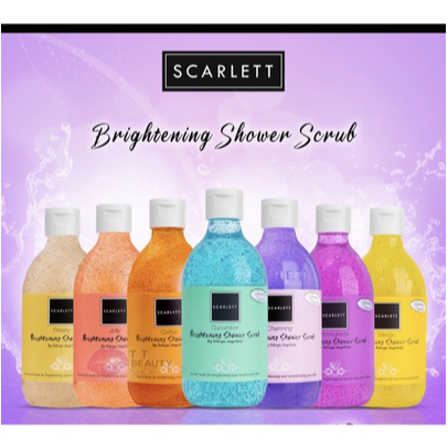 SCARLETT BRIGHTENING SHOWER SCRUB 300ml / SABUN MANDI SCARLET