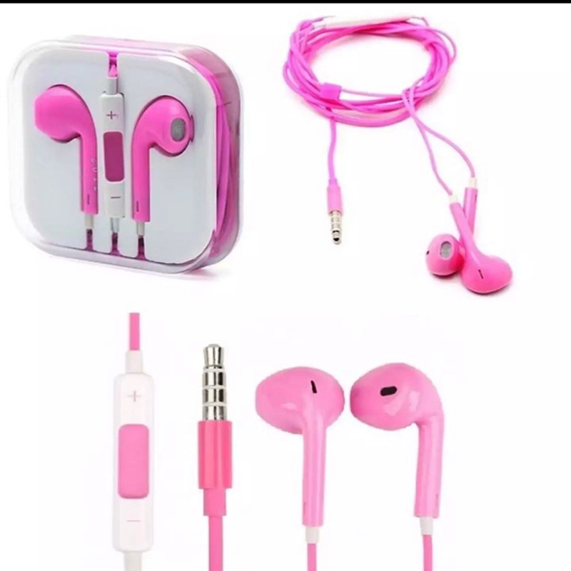 WARNA WARNI EARPHONE Headset Handsfree jack 3.5 mm  MICROPHONE TERMURAH