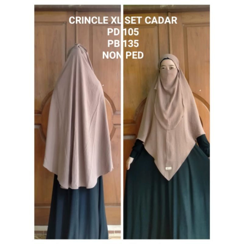 set jilbab cadar