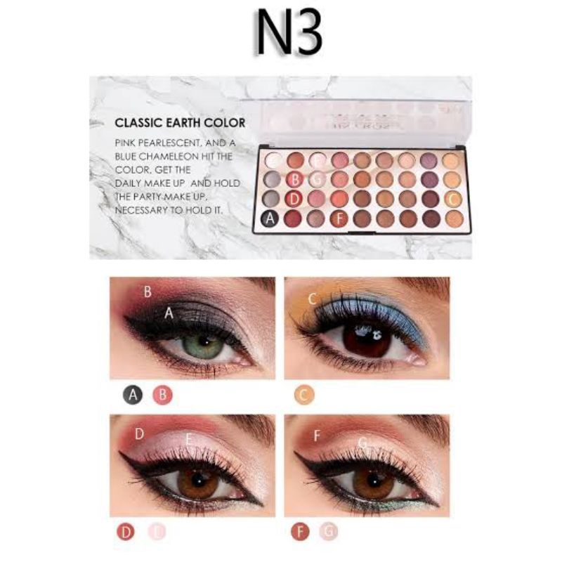 Miss Rose Colorful palette 3D 36 color Eyeshadow