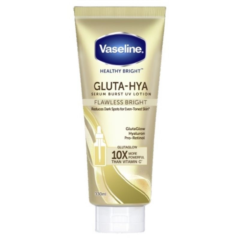 Vaseline Flawless Bright 330ml Gluta Hyaluron Niacinamide Serum UV Body Lotion Healthy Viral Thailand 330 ml