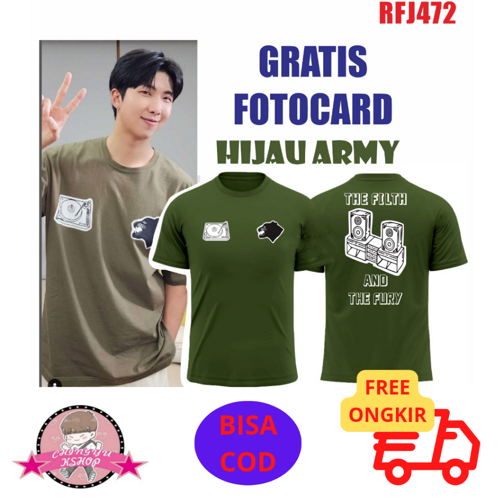 (RFJ472) BAJU KAOS BTS RM KIM NAMJOON MUSIC
