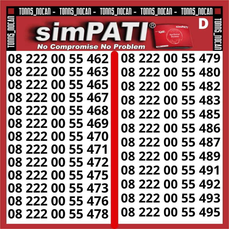 Nomor Cantik Simpati 4G Lte Murah