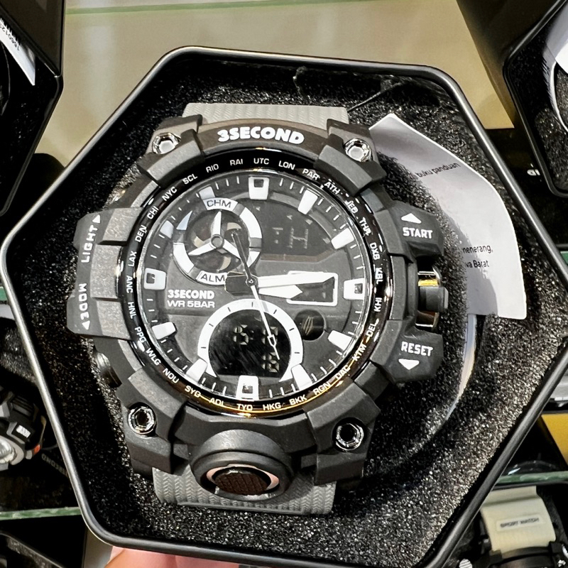 jam tangan 3second pria Original Terbaru