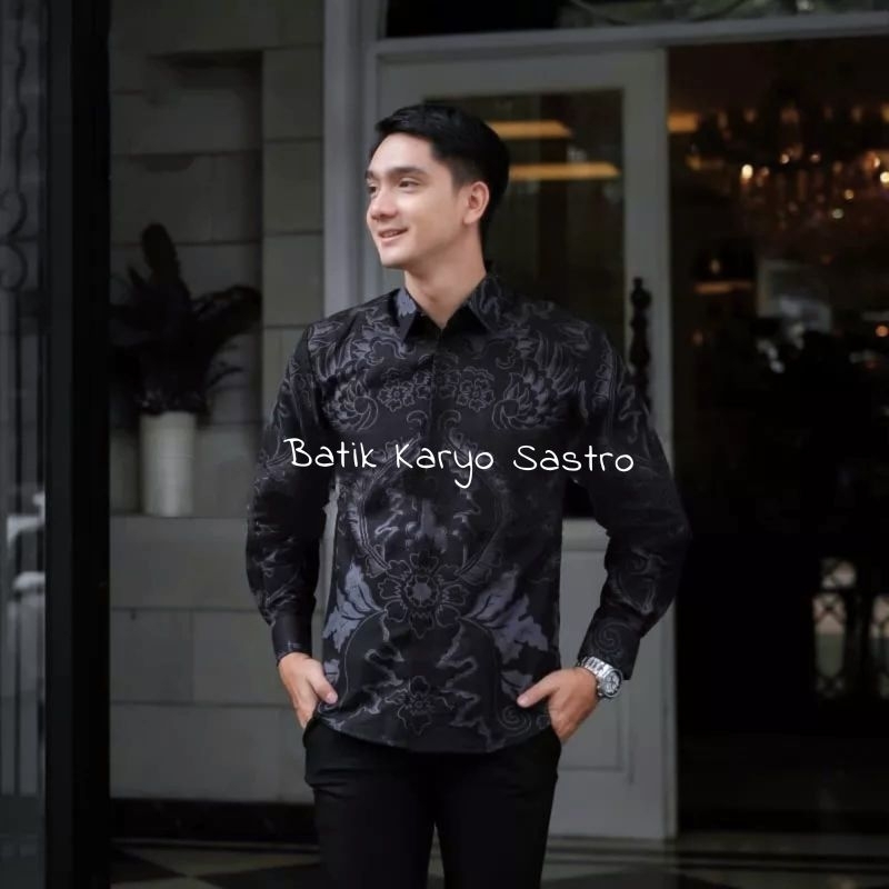 Baju Kemeja Batik Pria Lengan Pendek Premium Slimfit Katun Full Furing