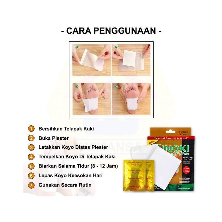 Kiyome KINOKI Gold Koyo Kaki Cleansing Detox Foot Detox Kaki Original isi 10Pcs