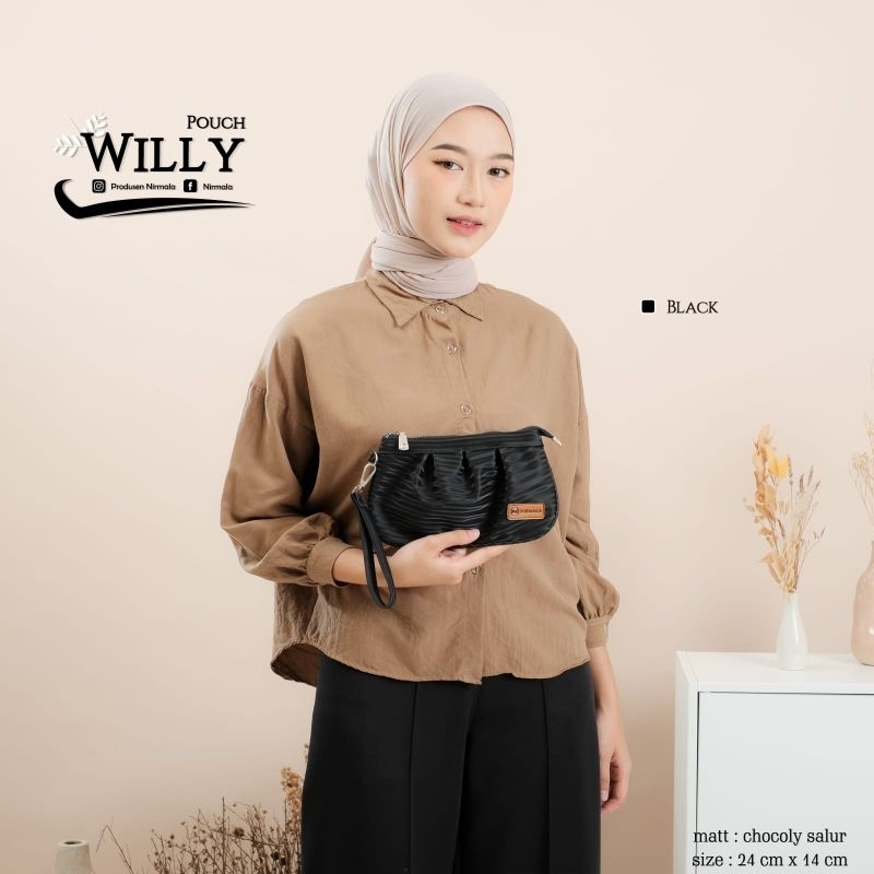 POUCH WILLY ORIGINAL BY NIRMALA BAHAN CHOCOLY SALUR ANTI AIR PREMIUM