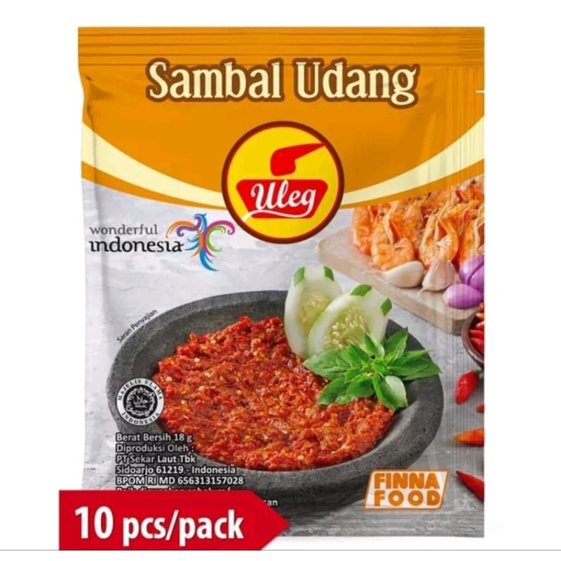 Sambel sashet Vina uleg/ sambal pedas/ sambal bawang/sambal kemiri/sambal ijo/sambal rawit/sambal rendang/sambal geprek/sambal teri