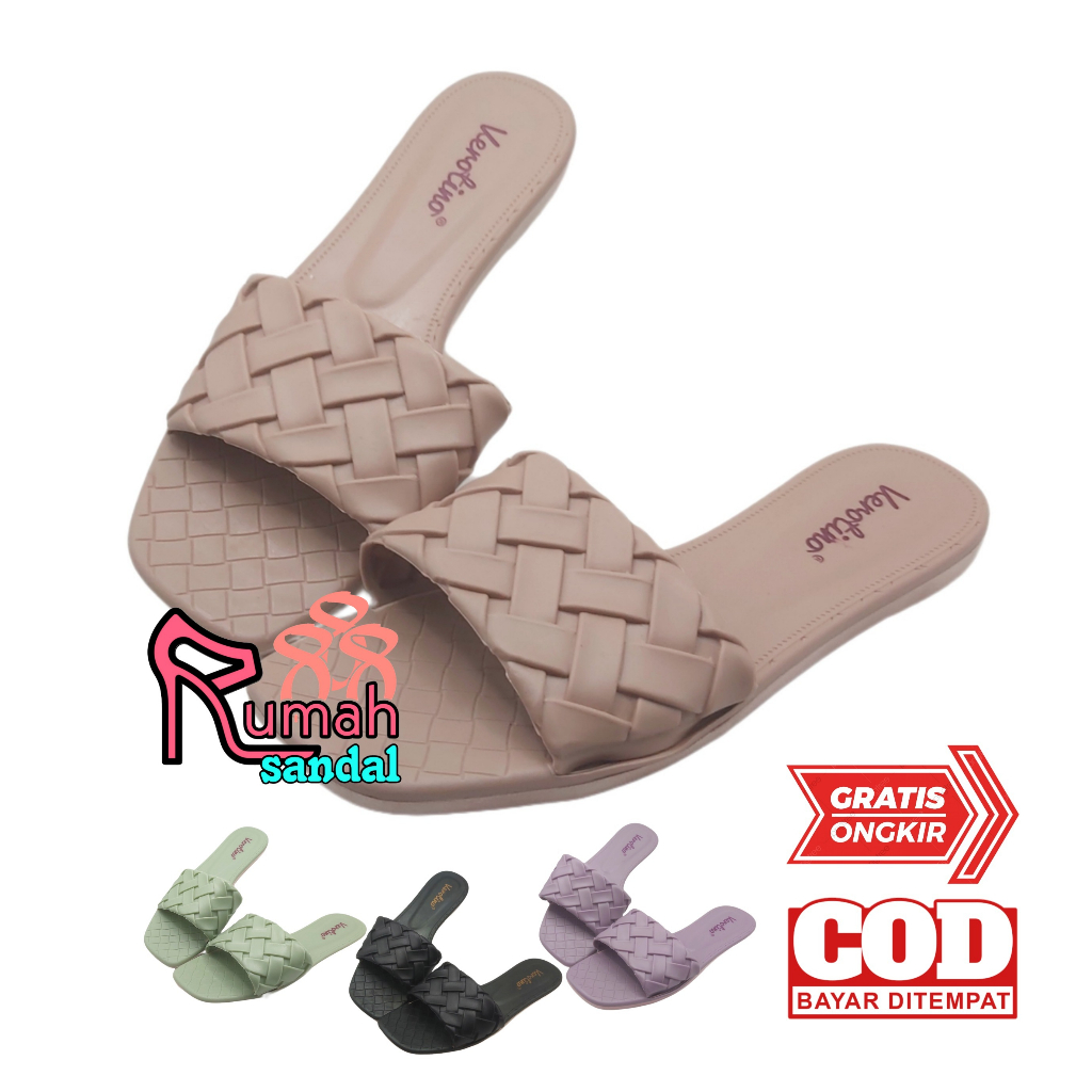 SANDAL IMPORT WANITA MURAH VEROTINO 2020 - SENDAL SELOP MURAH KEKINIAN MODEL KOREA NYAMAN EMPUK ENAK