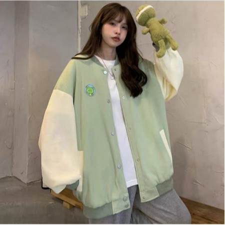 ZUMMA Baseball Jumbo Wanita Oversize Size L.Xl.Xxl | Varsity Jaket Wanita Oversize