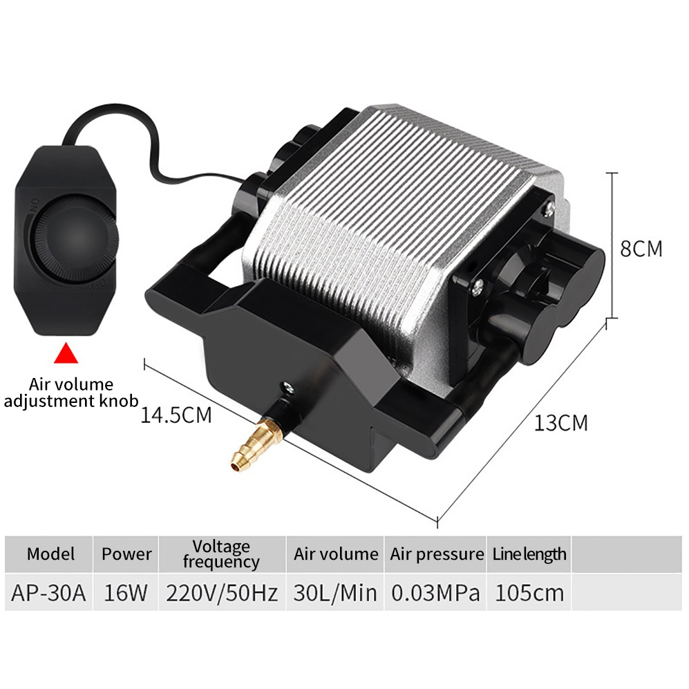 Pompa Udara Kecepatan Tinggi Bahan Full Metal Untuk Ukiran Laser S9