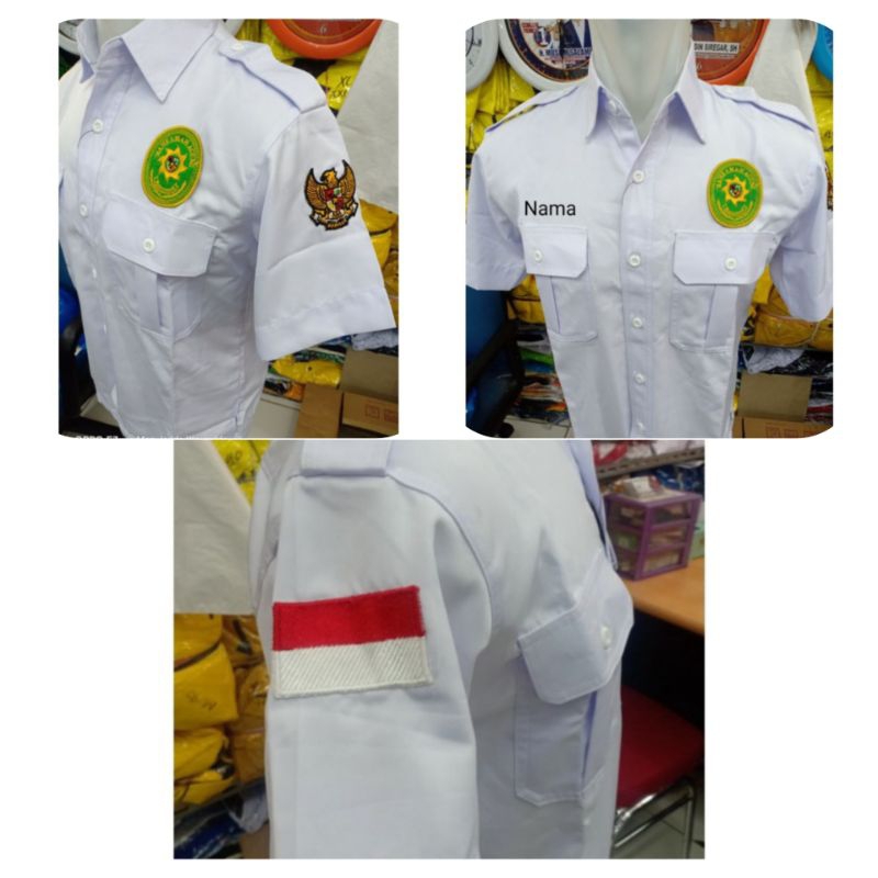 KEMEJA MAHKAMAH AGUNG BORDIR || SERAGAM MAHKAMAH AGUNG BORDIR || BAJU MAHKAMAH AGUNG BORDIR || LOGO 