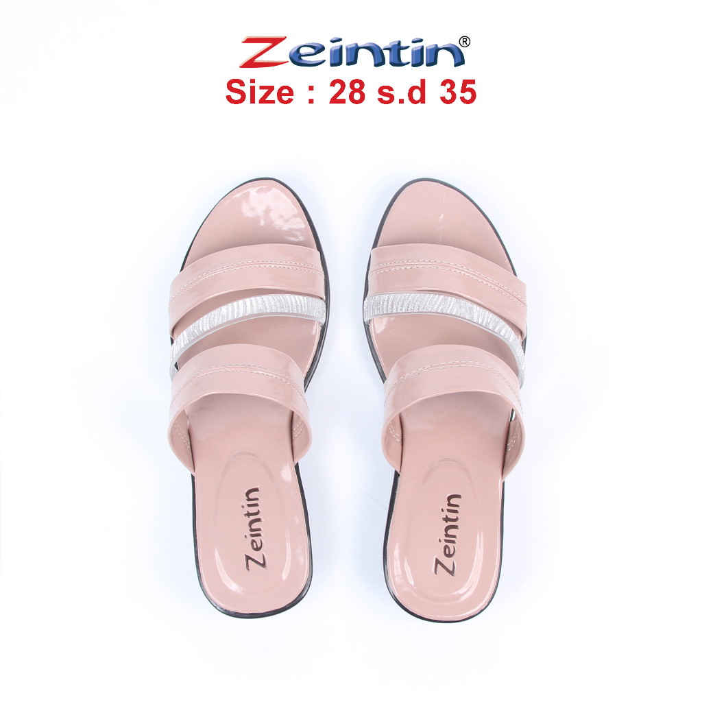 Zeintin - Sandal Anak Wanita/Perempuan Sendal Anak Terbaru  Sandal Flat Kasual Formal Original Zeintin TS