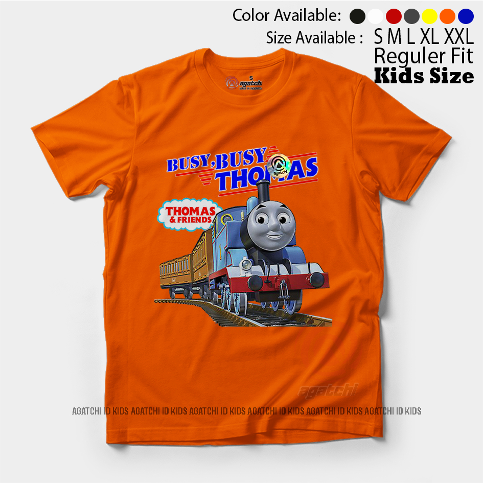 Baju Kaos Atasan Anak Laki - Laki Agatchi Kereta Api  Thomas and Friend