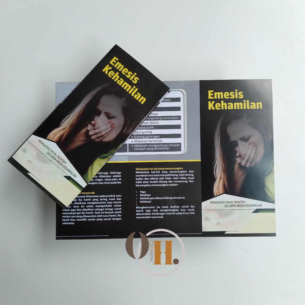 

Leaflet Emesis Kehamilan - Brosur Mual Muntah selama Hamil