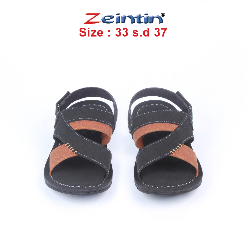 Zeintin - Sandal Anak Laki-Laki Sandal kulit Sintetis Anak Terbaru  Sandal Flat Jepit Sandal Kasual Formal Zeintin IN