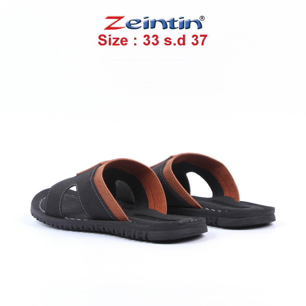 Zeintin - Sendal Kulit Sintetis Anak Laki - Laki/ Model Terbaru Sandal Anak Kekinian Pria Terbaru 2022 Cowok/ Hand Made Original Zeintin IN