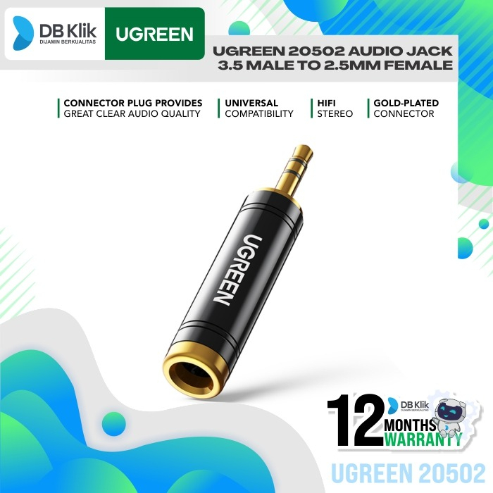 Konverter UGreen 20502 Audio Jack 3.5 Male to 2.5mm Female - 20502