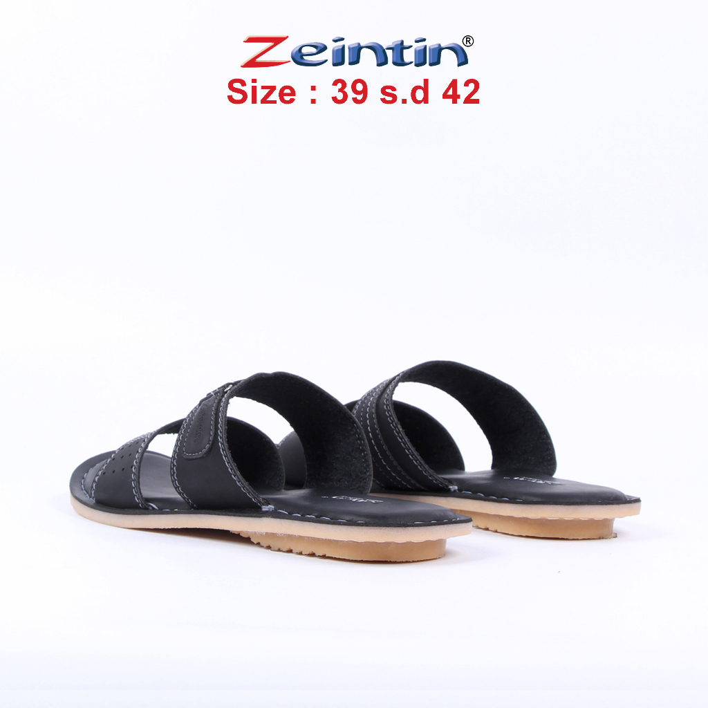 Zeintin - Sandal Pria Zeintin| Bahan Kulit Sintetis Jepit Terbaru Sandal Pria Kasual AM