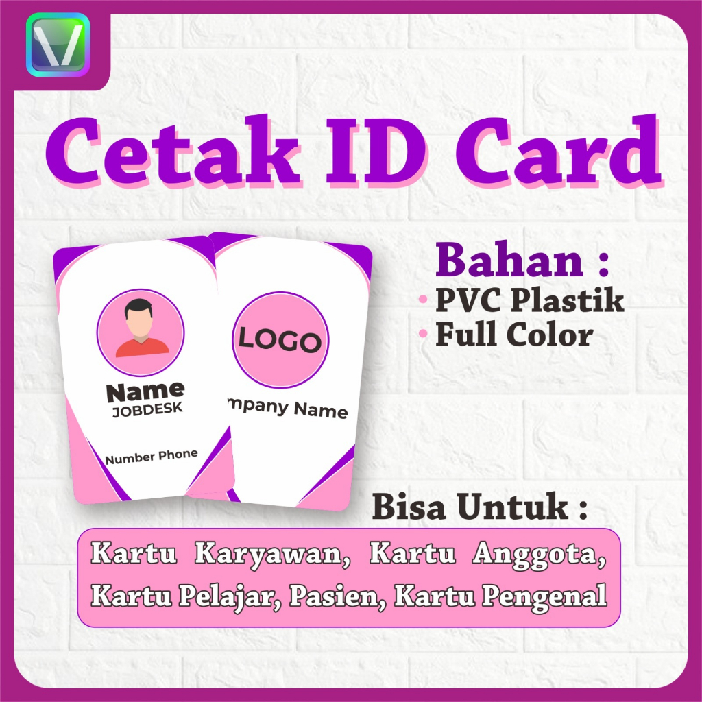

CETAK ID CARD / Kartu Member / Name Tag