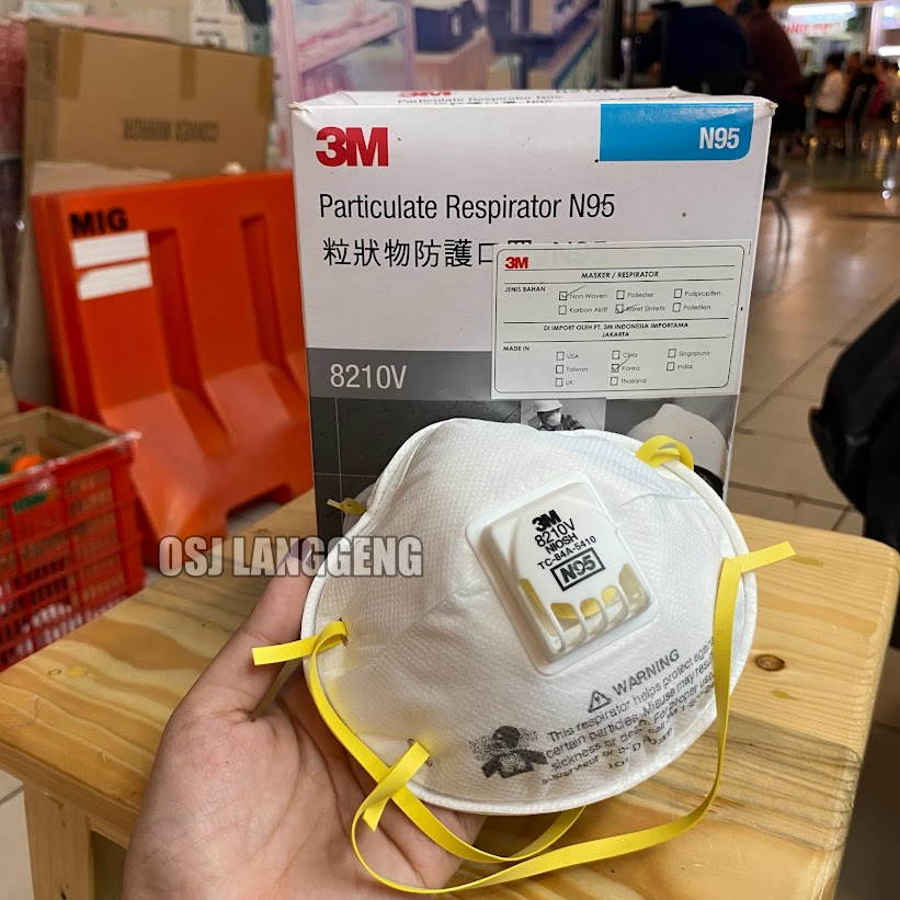 Masker N95 - Masker 3M 8210V Particulate Respirator - Masker 3M 8210V