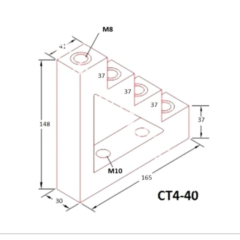 Step Isolator Busbar Support EWIG CT4-40.