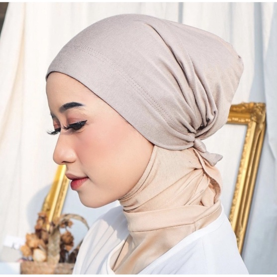 Ciput Tali Turki Inner Iner Hijab Arab Turkey Bahan Kaos Premium dalaman Basic Anti pusing Anti Budeg