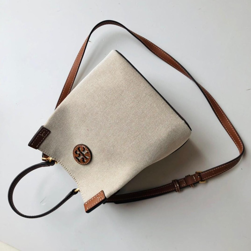 Tory Burch Blake Canvas Bucket Bag TB 86843